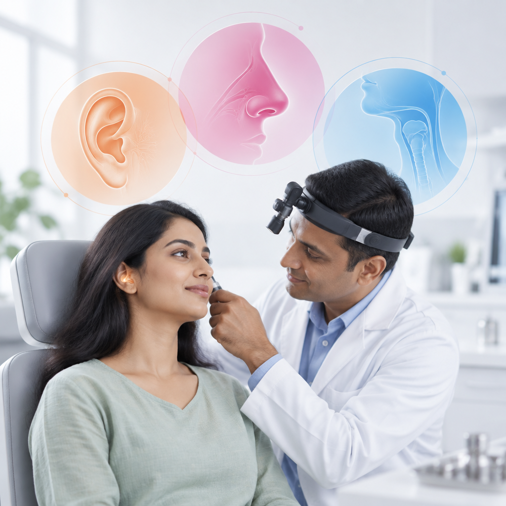 ENT consultation for ear, nose and throat care